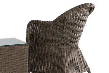 Marcus Caféset med 2 Light Fåtöljer m Dyna - Grå - Products - Utemöbler & utemiljö - Utegrupp - Cafegrupp & cafeset