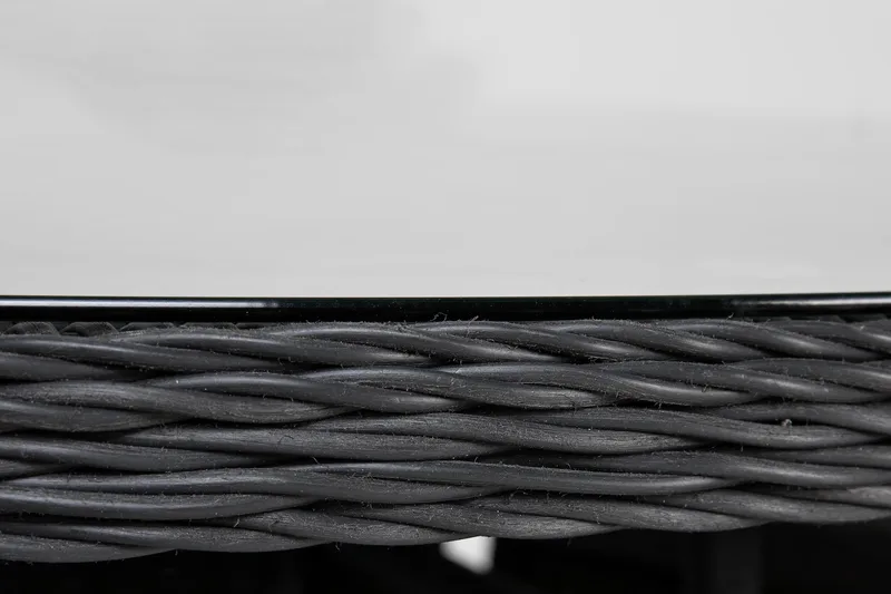 Marcus Matgrupp 140 Rund + 6 Light Fåtöljer m Dyna - Svart - Products - Utemöbler & utemiljö - Utegrupp - Matgrupp utomhus