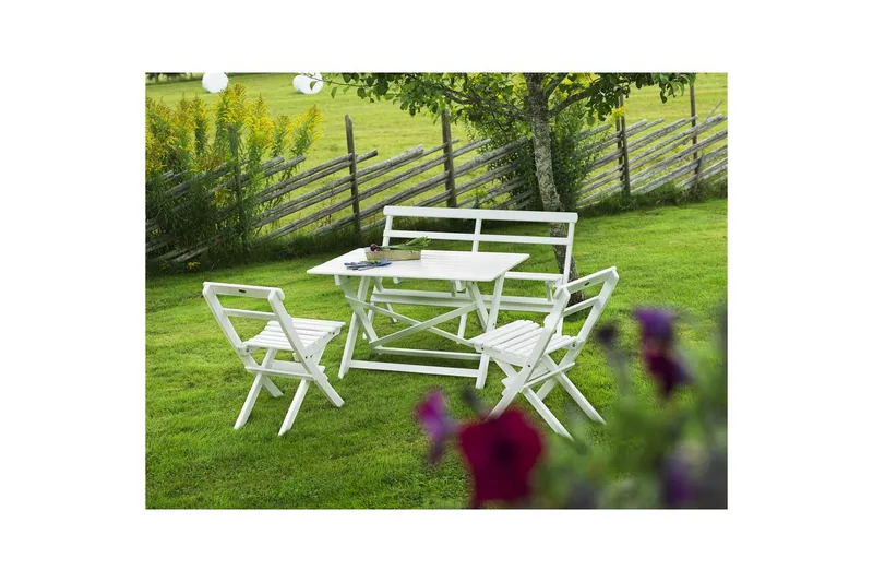 Matgrupp Utomhus Hillerstorp Torpet - Vit - Products - Utemöbler & utemiljö - Utegrupp - Matgrupp utomhus