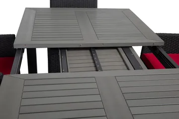 Monaco Matgrupp Utomhus 152-210 + 6 Jenny Ställbar Fåtölj - Svart - Products - Utemöbler & utemiljö - Utegrupp - Matgrupp utomhus