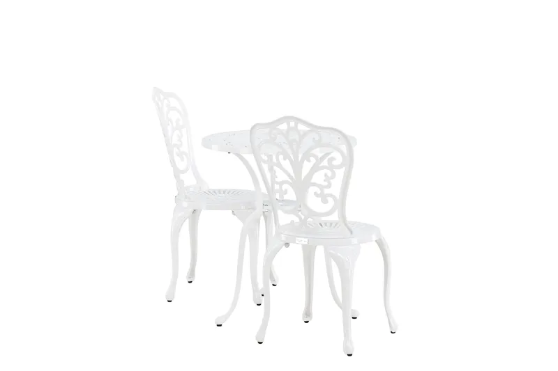 Nandin Matgrupp Utomhus + 2 Utestolar - Vit - Products - Utemöbler & utemiljö - Utegrupp - Cafegrupp & cafeset