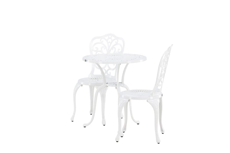 Nandin Matgrupp Utomhus + 2 Utestolar - Vit - Products - Utemöbler & utemiljö - Utegrupp - Cafegrupp & cafeset