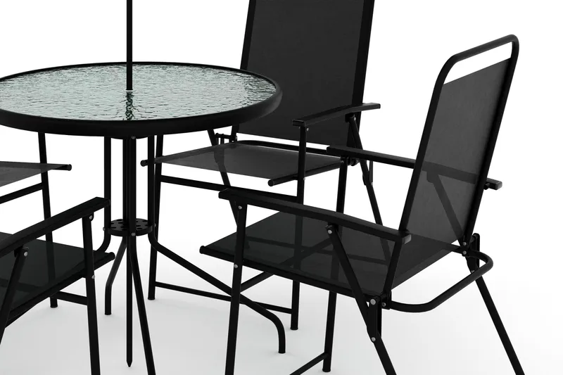 Samra Matgrupp Utomhus 4-sits - Svart - Products - Utemöbler & utemiljö - Utegrupp - Matgrupp utomhus