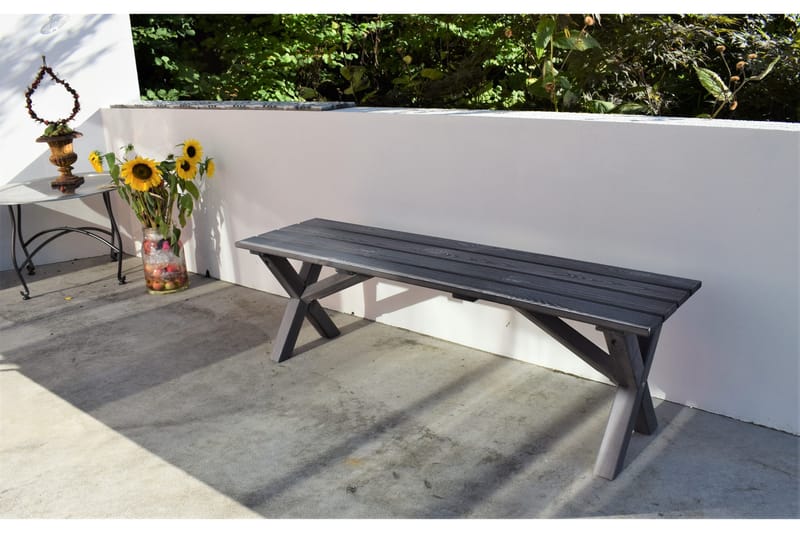 Scottsdale Matgrupp Utomhus 150 cm + 2 Solanum Utestolar - Grå - Products - Utemöbler & utemiljö - Utegrupp - Matgrupp utomhus