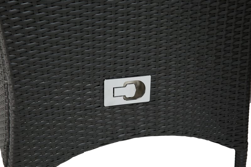 Thor Matgrupp Ø140 + 6 Jenny Ställbar Fåtölj - Svart - Products - Utemöbler & utemiljö - Utegrupp - Matgrupp utomhus