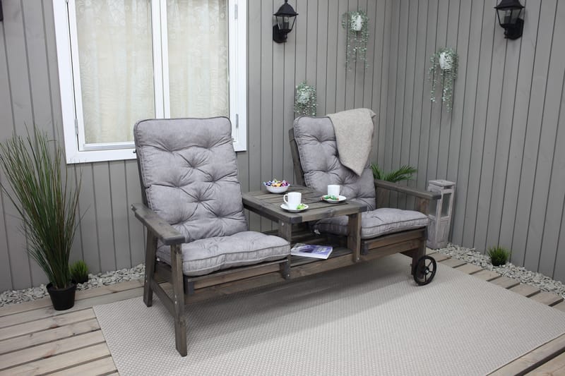 KIngdom Utebänk 177 cm - Grå - Products - Utemöbler & utemiljö - Utesoffa - Trädgårdsbänk & utebänk