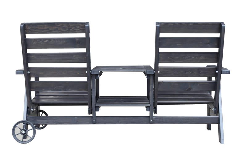 KIngdom Utebänk 177 cm - Svart - Products - Utemöbler & utemiljö - Utesoffa - Trädgårdsbänk & utebänk