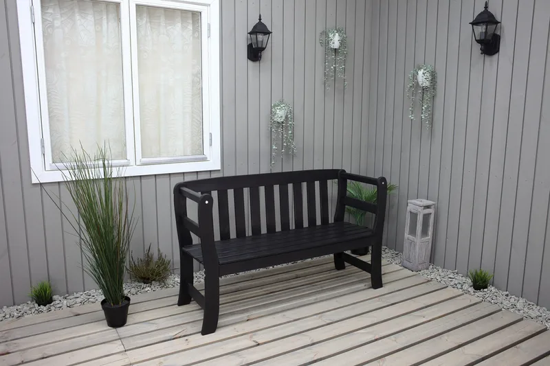 Rosenberg Utesoffa - Kaffesvart - Products - Utemöbler & utemiljö - Utesoffa - Trädgårdsbänk & utebänk