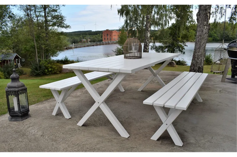 Scottsdale Bänk Utomhus 180 cm Vit, KWA