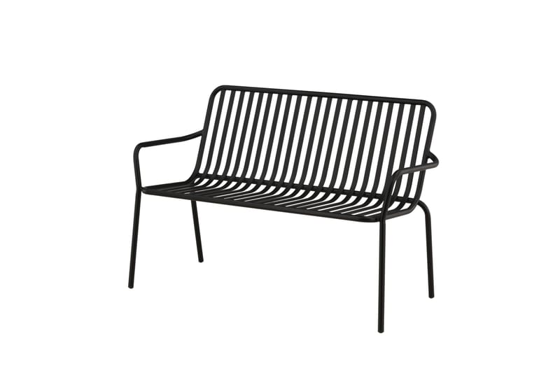 Peking Utebänk - Svart - Products - Utemöbler & utemiljö - Utesoffa - Trädgårdsbänk & utebänk