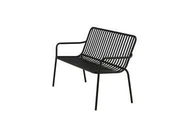 Peking Utebänk - Svart - Products - Utemöbler & utemiljö - Utesoffa - Trädgårdsbänk & utebänk