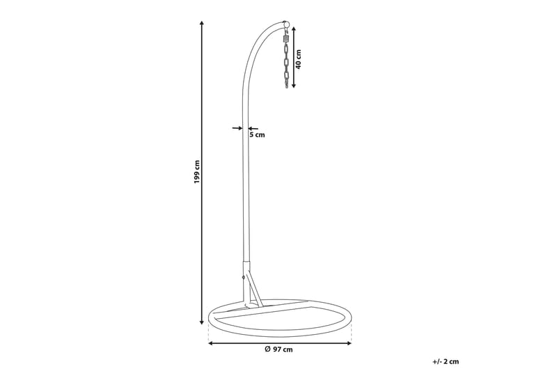 Caponetto Stativ till Hängstol Utomhus - Svart - Products - Utemöbler & utemiljö - Utestol & trädgårdsstol - Hängfåtölj & hängstol utomhus