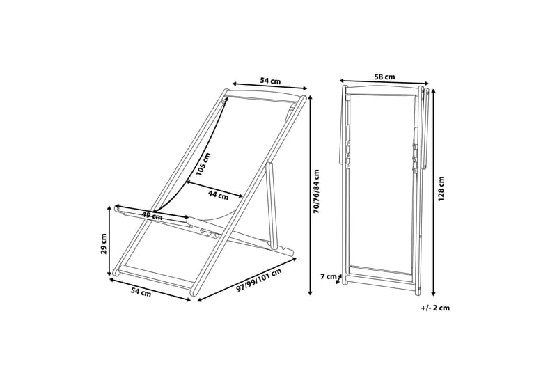 Gjengene Solstol - Beige - Products - Utemöbler & utemiljö - Utestol & trädgårdsstol - Solstol