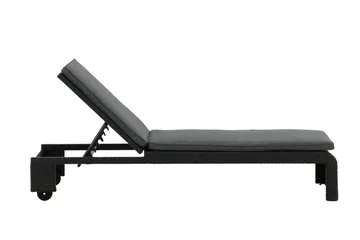 London Solsäng Svart - Venture Home - Products - Utemöbler & utemiljö - Utestol & trädgårdsstol - Solsäng & solvagn