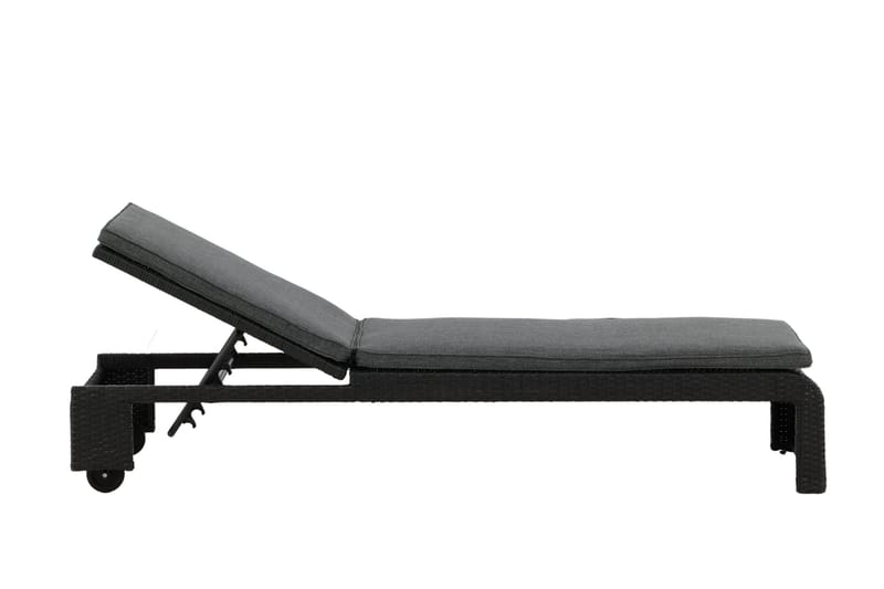 London Solsäng Svart - Venture Home - Products - Utemöbler & utemiljö - Utestol & trädgårdsstol - Solsäng & solvagn