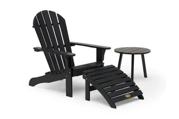 Tennessee Däckstol med Fotstöd Orkangrå - Hillerstorp - Products - Utemöbler & utemiljö - Utestol & trädgårdsstol - Solstol - Däckstol