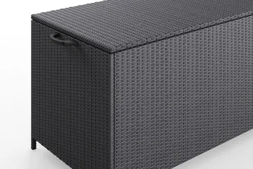 Zahara Dynbox utomhus i konstrotting med handtag 140x60x60 cm - Svart - Products - Utemöbler & utemiljö - Utomhusförvaring - Dynförvaring - Dynbox & dynlåda