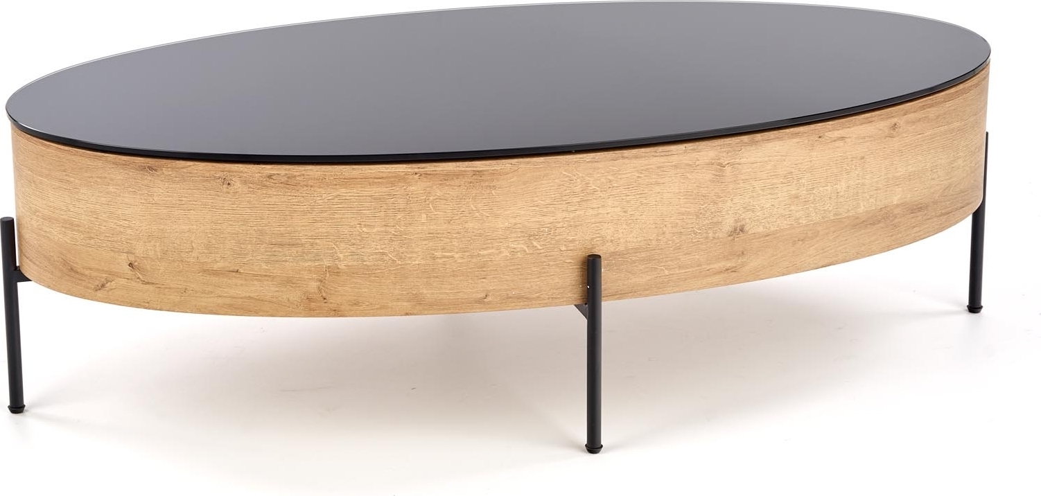 Raluca salongbord 120x 60 cm - Eik/sort Raluca salongbord 120x 60 cm - Eik/sort