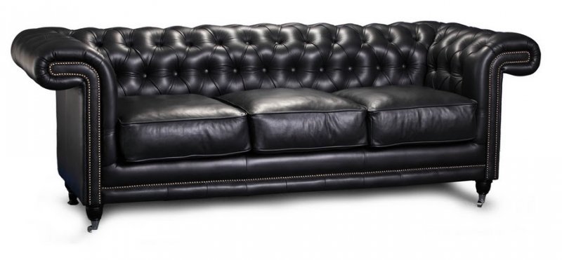 Chesterfield Manchester 3-seter skinnesofa - valgfri farge