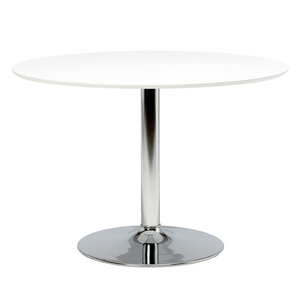 Ibiza spisebord ø110 - Hvit/krom Ibiza spisebord ø110 - Hvit/krom