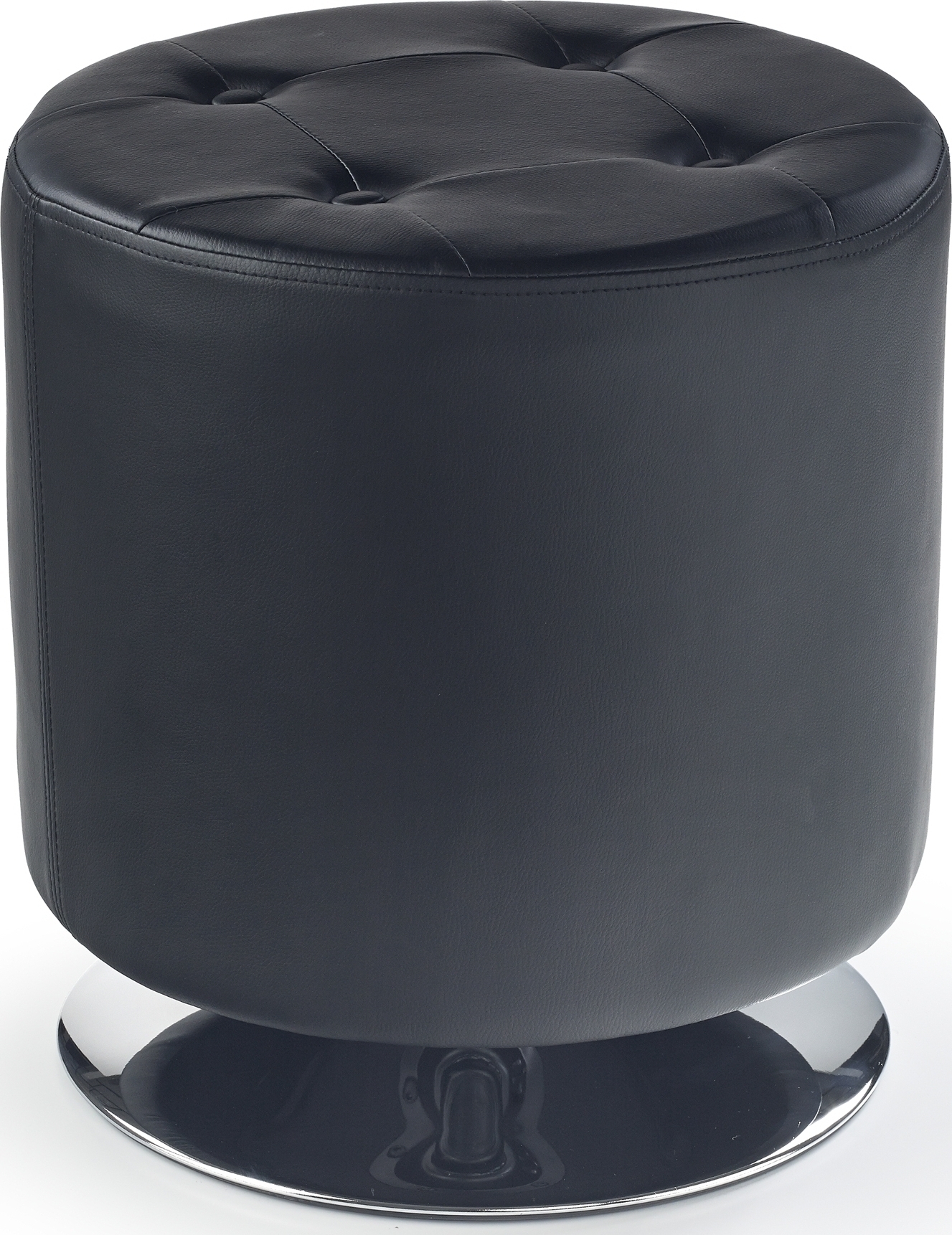 Taste fotskammel - Svart PU