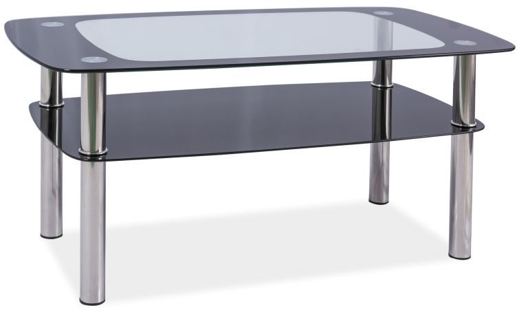 Sofabord Kaitlin - Krom/sort