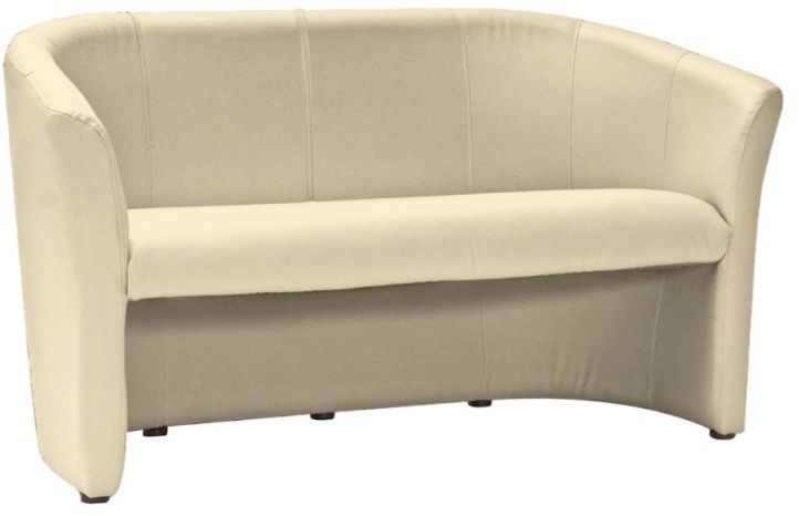 Charity 3-seters sofa - Kremhvit (PU)