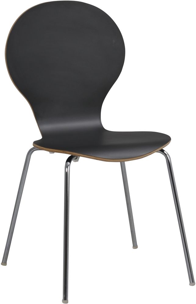 Bailey stol - Svart/krom