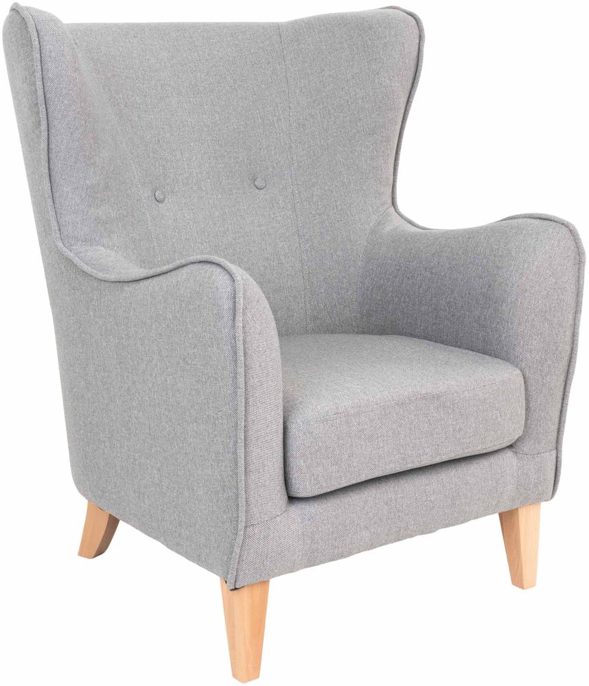 Campo lenestol - Lys grå/bøk Campo lenestol - Lys grå/bøk