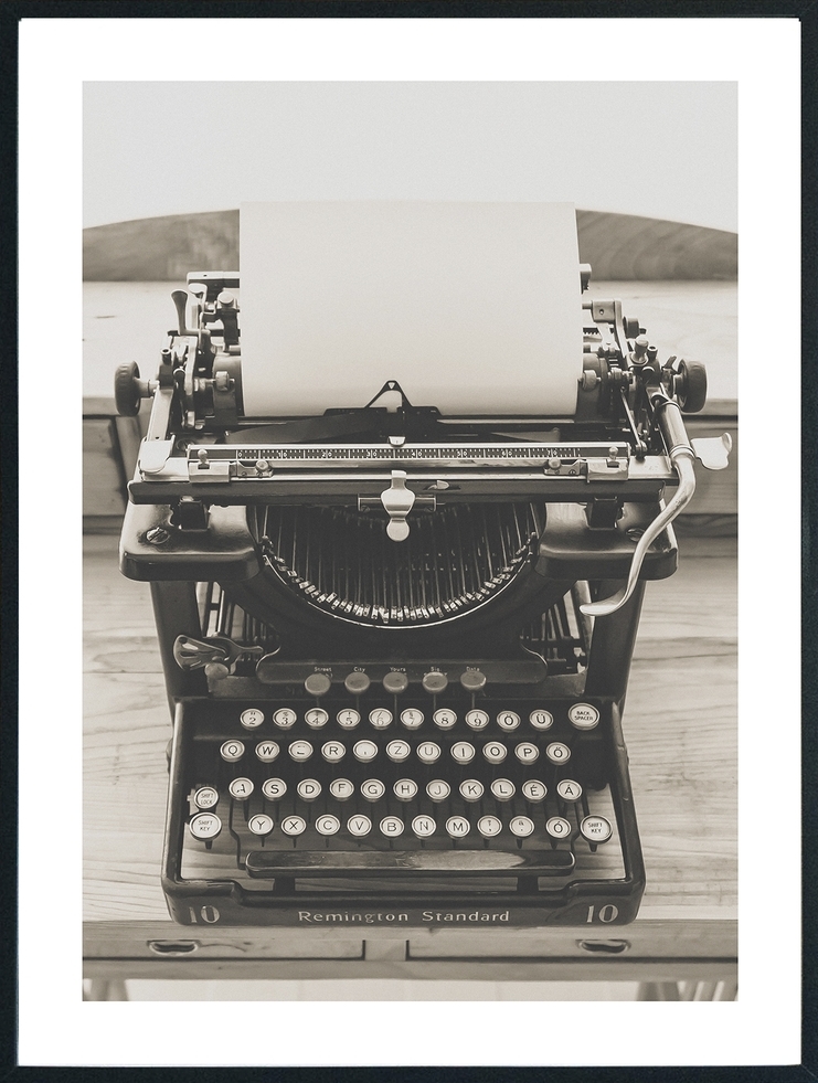 Posterworld 70x100 cm - Skrivemaskin