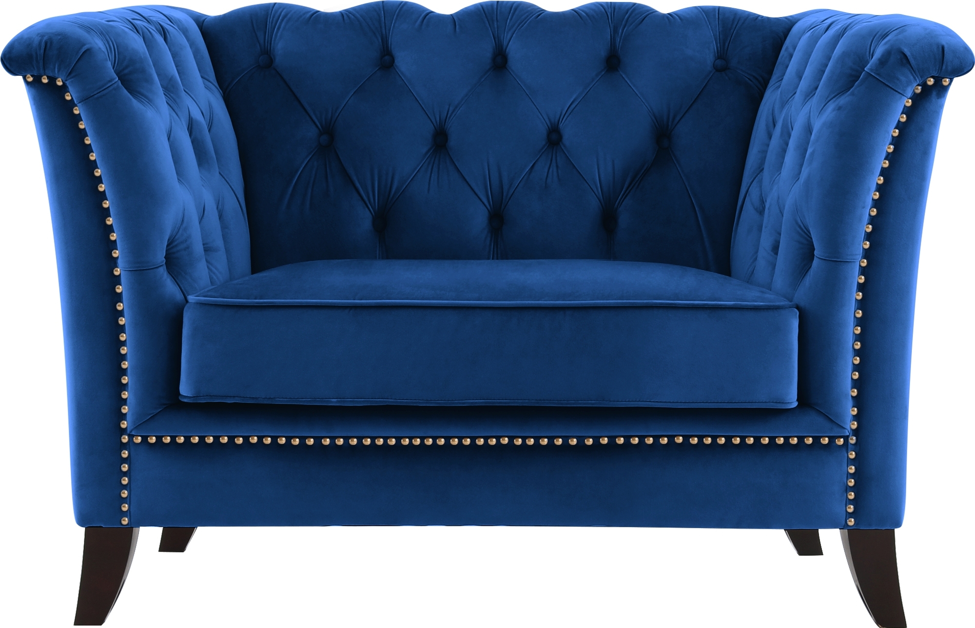 Milton Chesterfield lenestol - M�rk bl� fl�yel