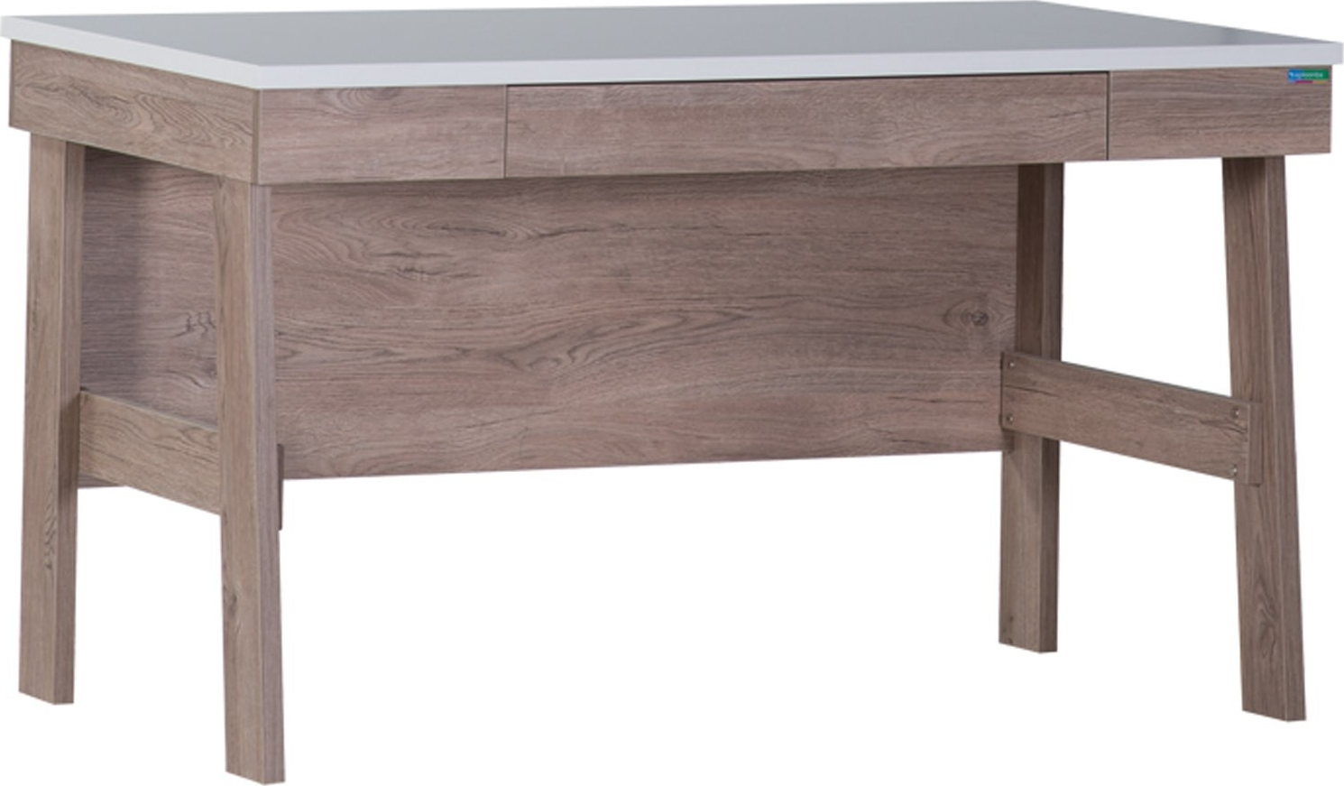 Naravo skrivebord Eik/hvit - 123 x 68 cm Naravo skrivebord Eik/hvit - 123 x 68 cm