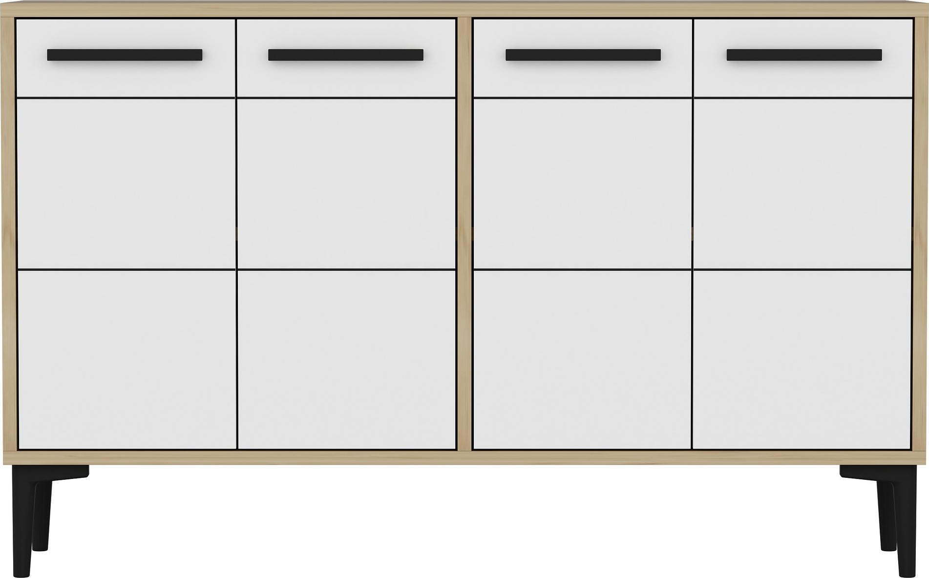Stria skjenk - Safir eik/hvit