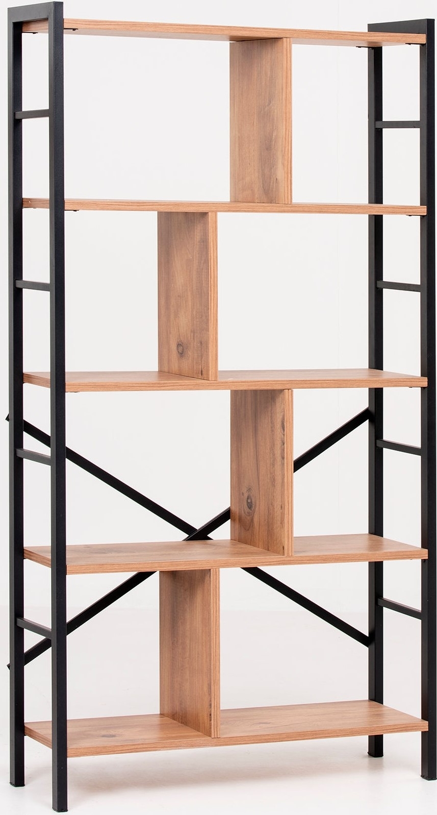 Saul bokhylle - Brun/svart