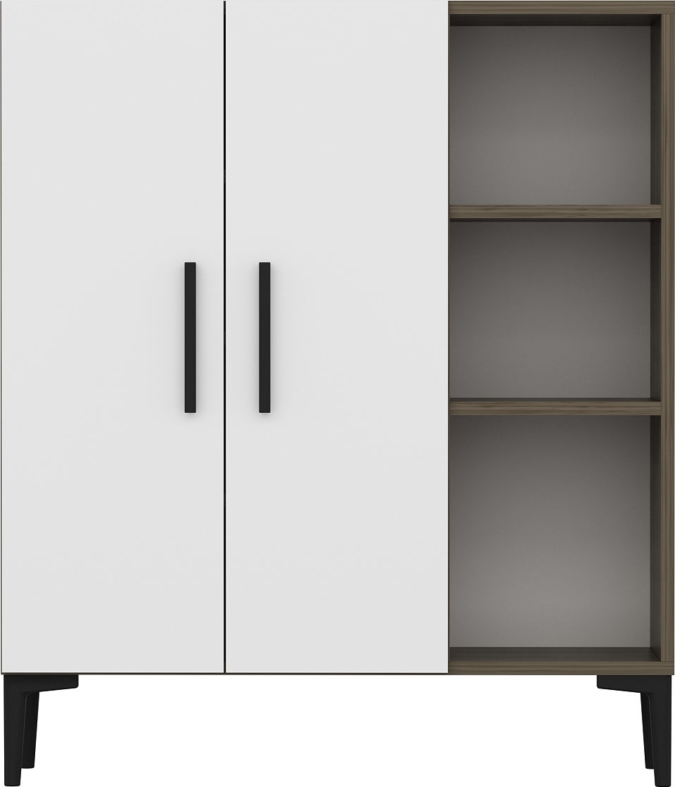 Viva skap - Valn�tt/hvit