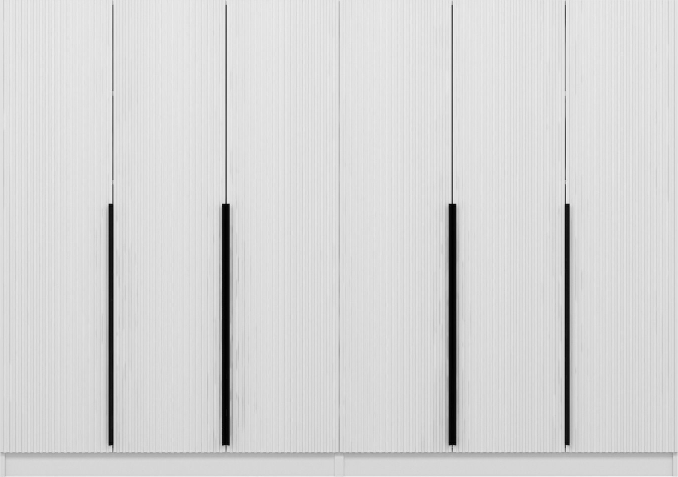 Cikani garderobeskap 270x52x210 cm, variant B - Hvit Cikani garderobeskap 270x52x210 cm, variant B - Hvit