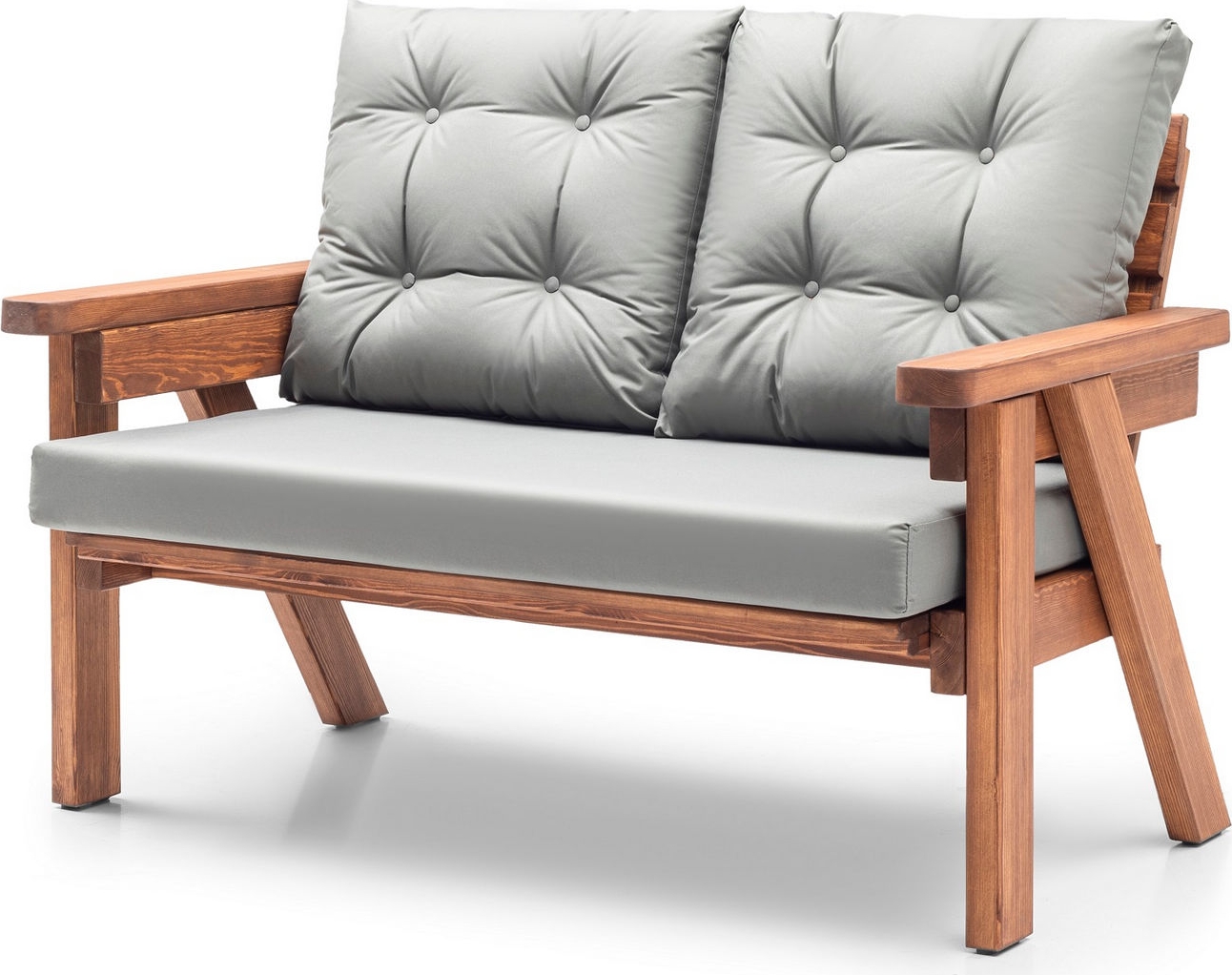 Atlant 2-seters utesofa - Gr�/valn�tt +