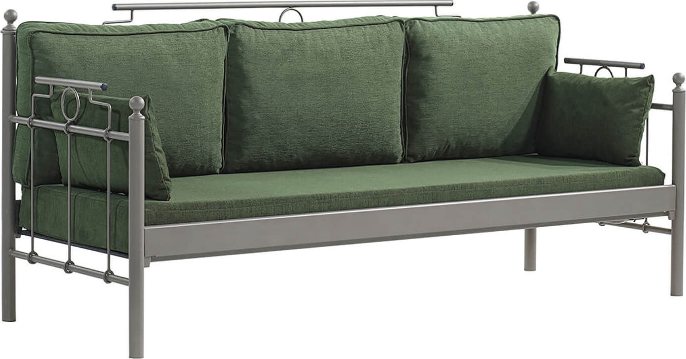 Hampus 3-seters utesofa - Brun/gr�nn + M�belrengj�ring