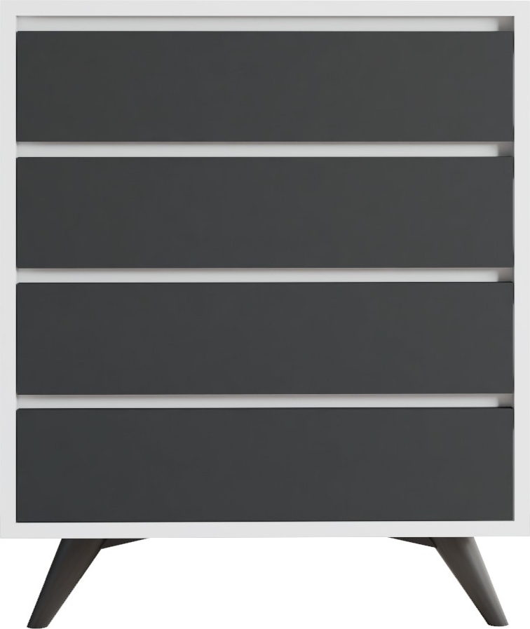 Suvera kommode - Hvit/antrasitt Suvera kommode - Hvit/antrasitt