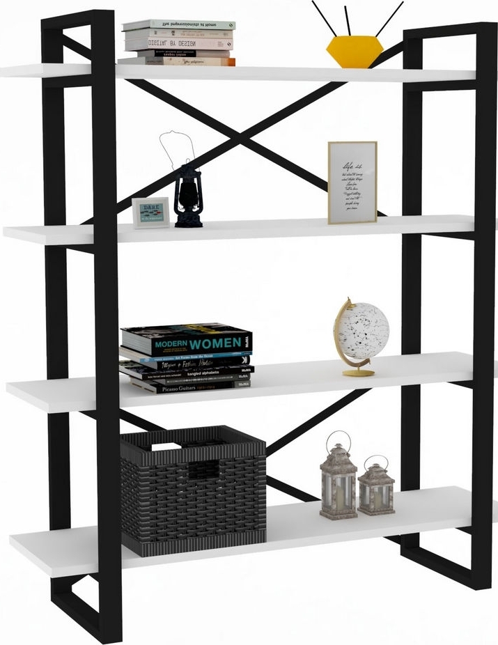 Makro bokhylle - Hvit/svart Makro bokhylle - Hvit/svart