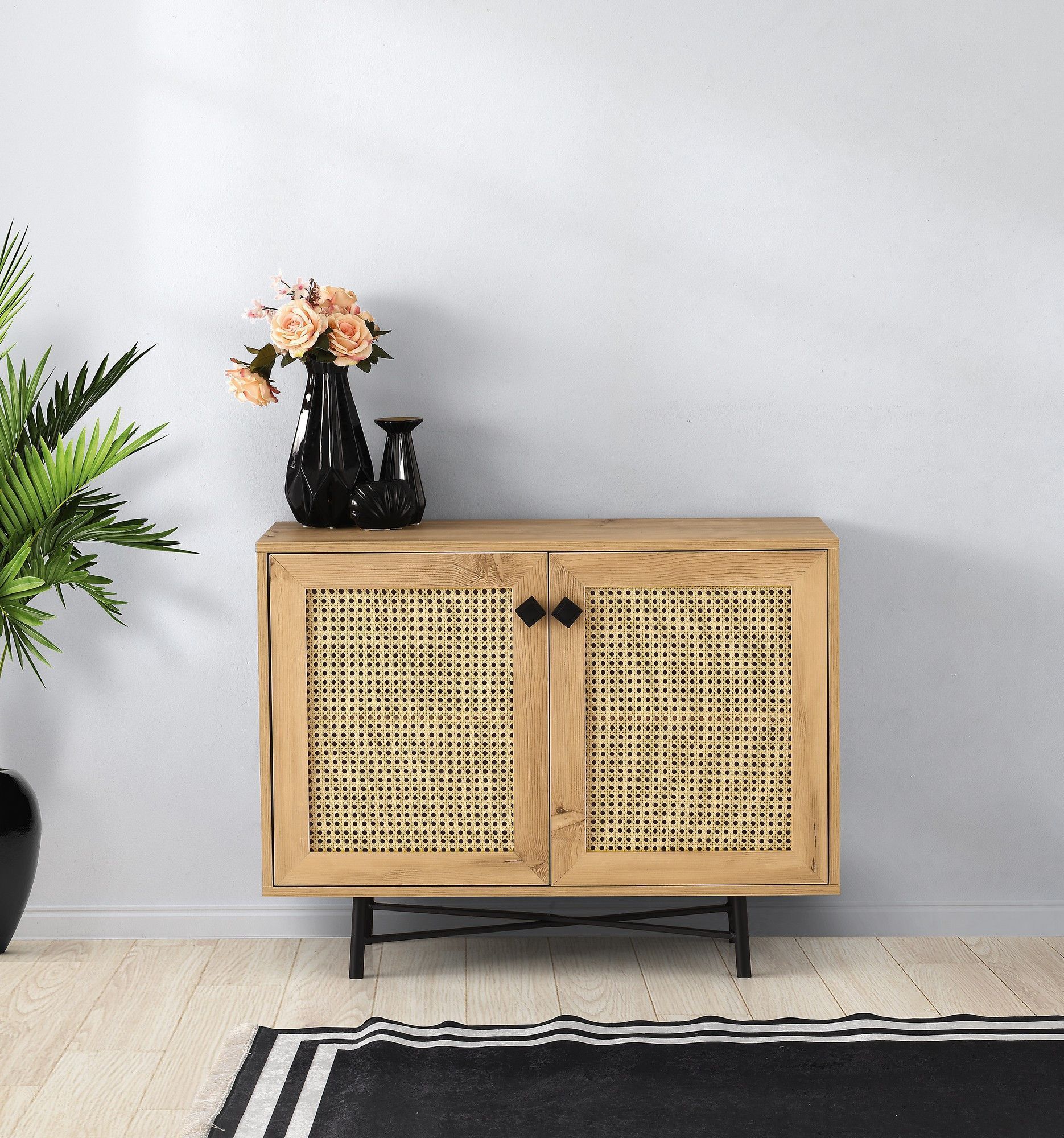 Tarsus skap - Eik/svart Tarsus skap - Eik/svart