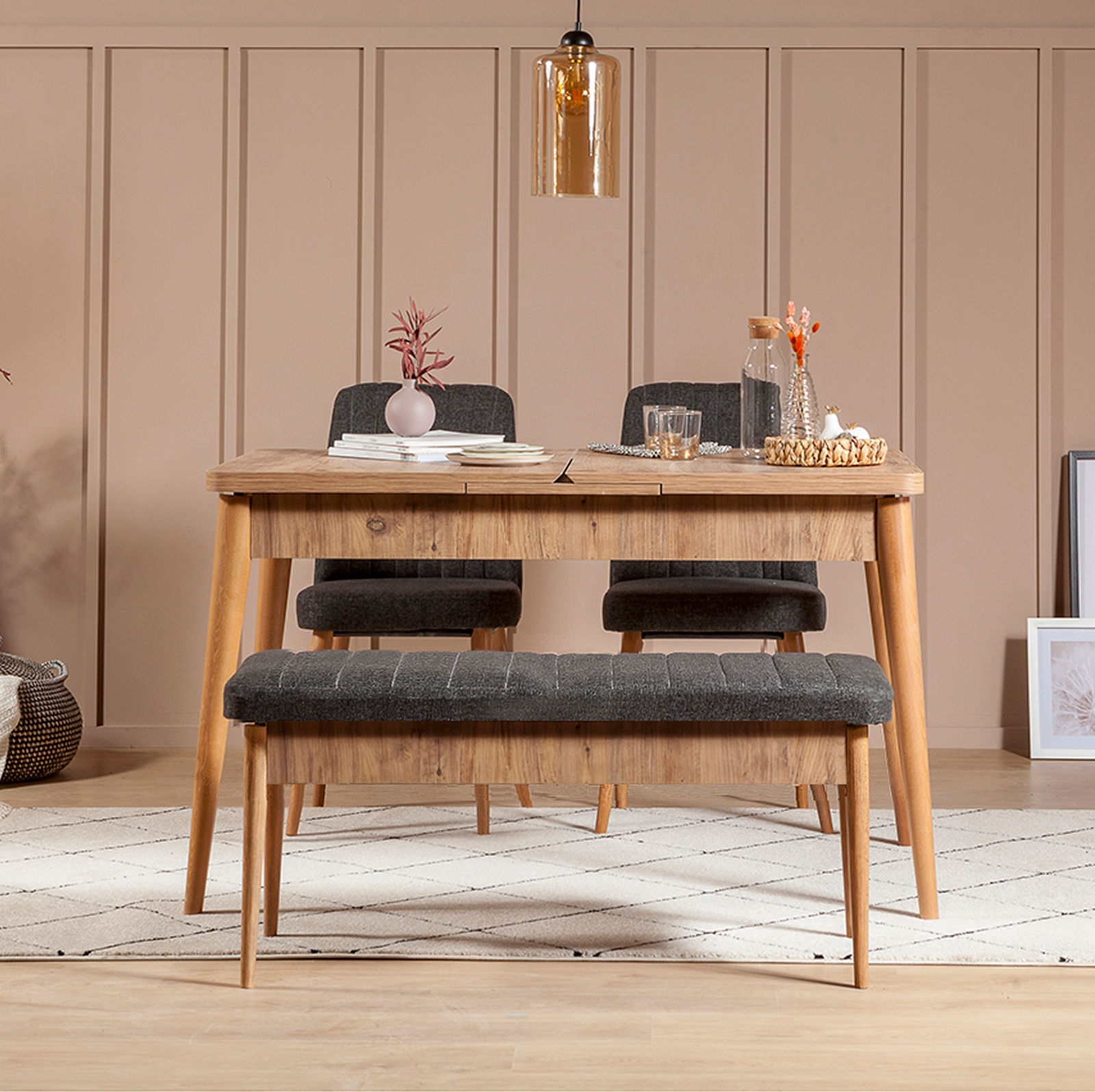 Vina 1053 spisegruppe - Furu/antrasitt