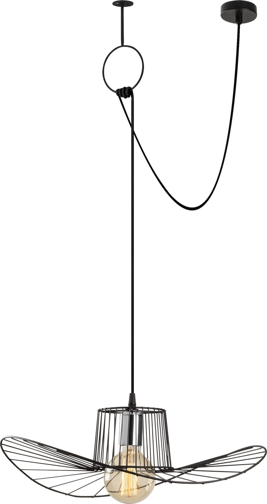 Tell taklampe 6726 - Sort