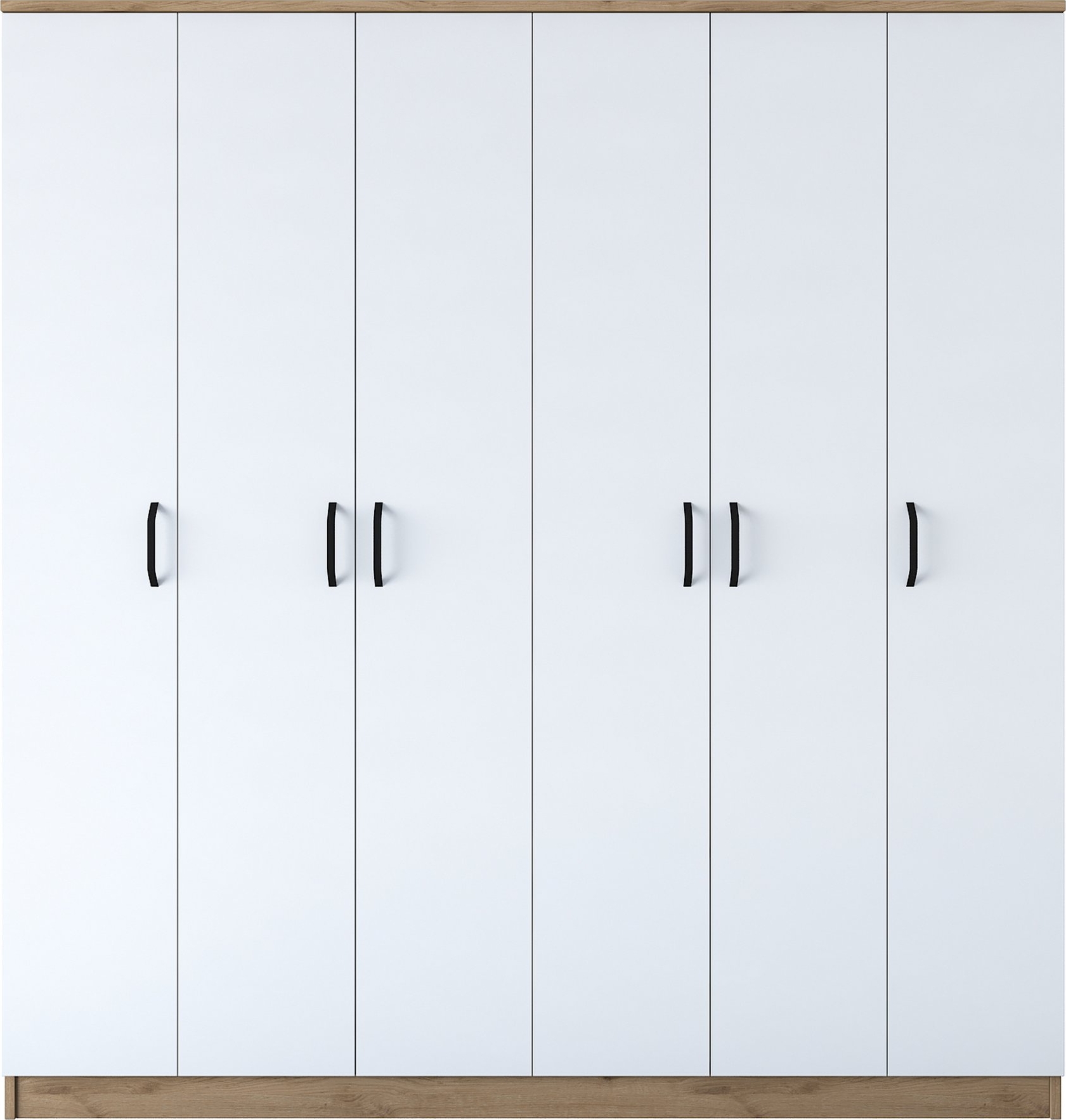 Baden garderobe 14 - Valn�tt/hvit