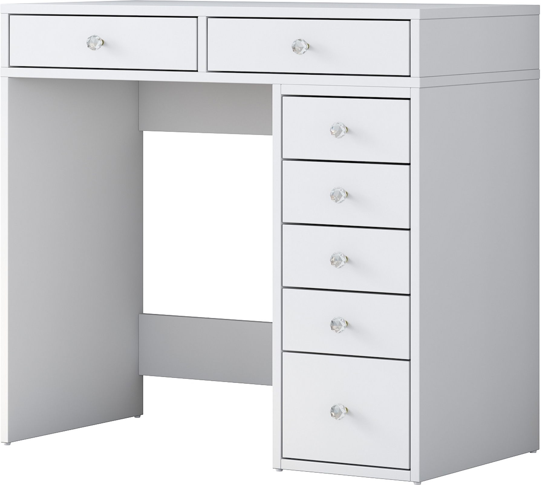 Bijou sminkebord 8 - 90 x 44,5 cm - Hvit Bijou sminkebord 8 - 90 x 44,5 cm - Hvit