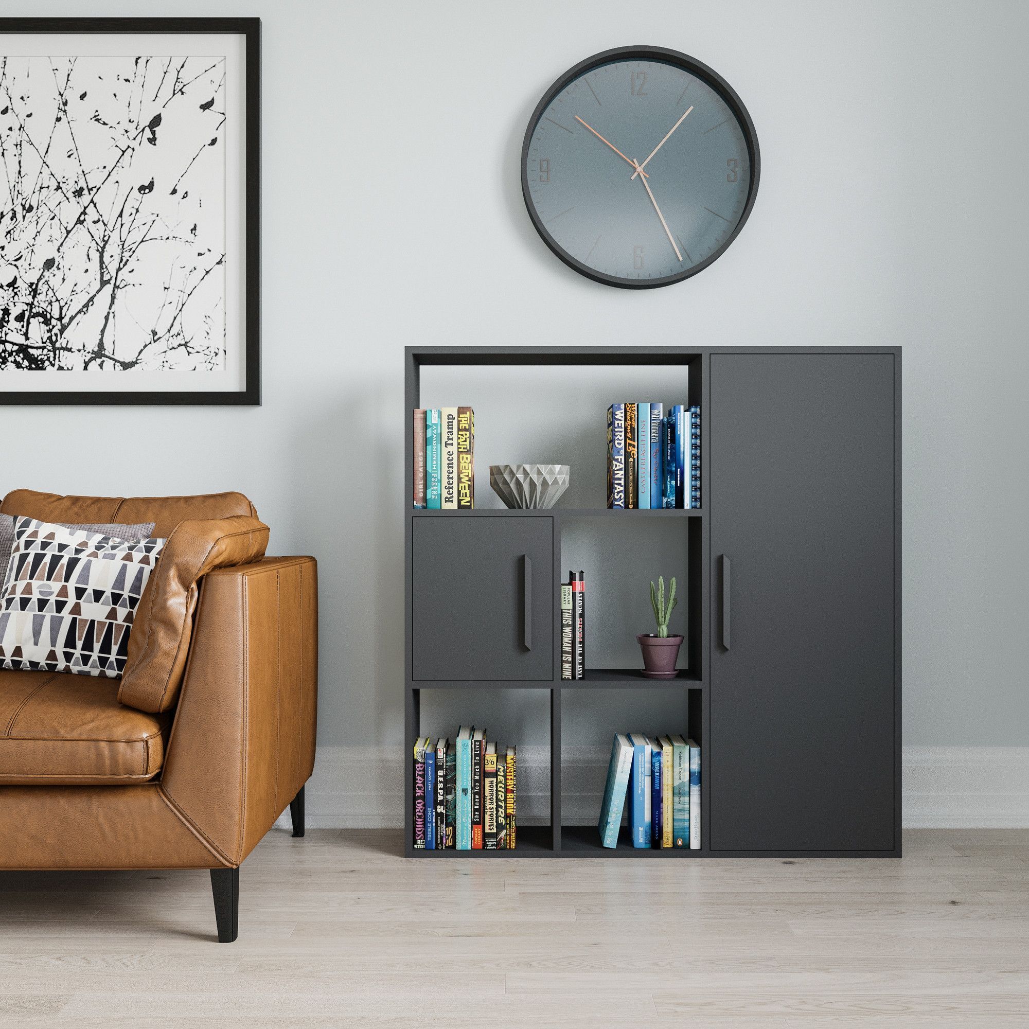 Ridge bokhylle - Antrasitt Ridge bokhylle - Antrasitt