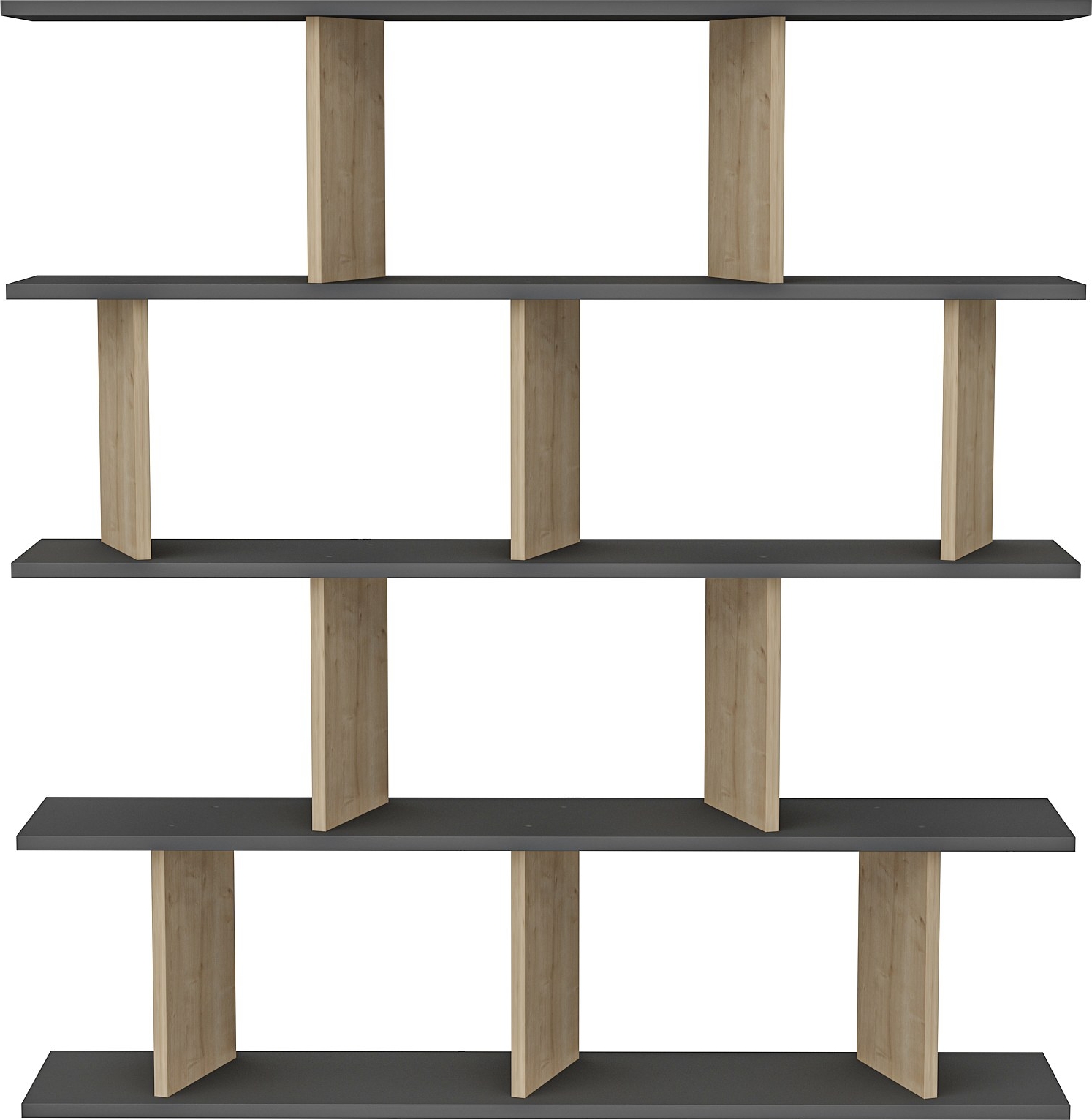 Jorin bokhylle - Antrasitt/eik Jorin bokhylle - Antrasitt/eik