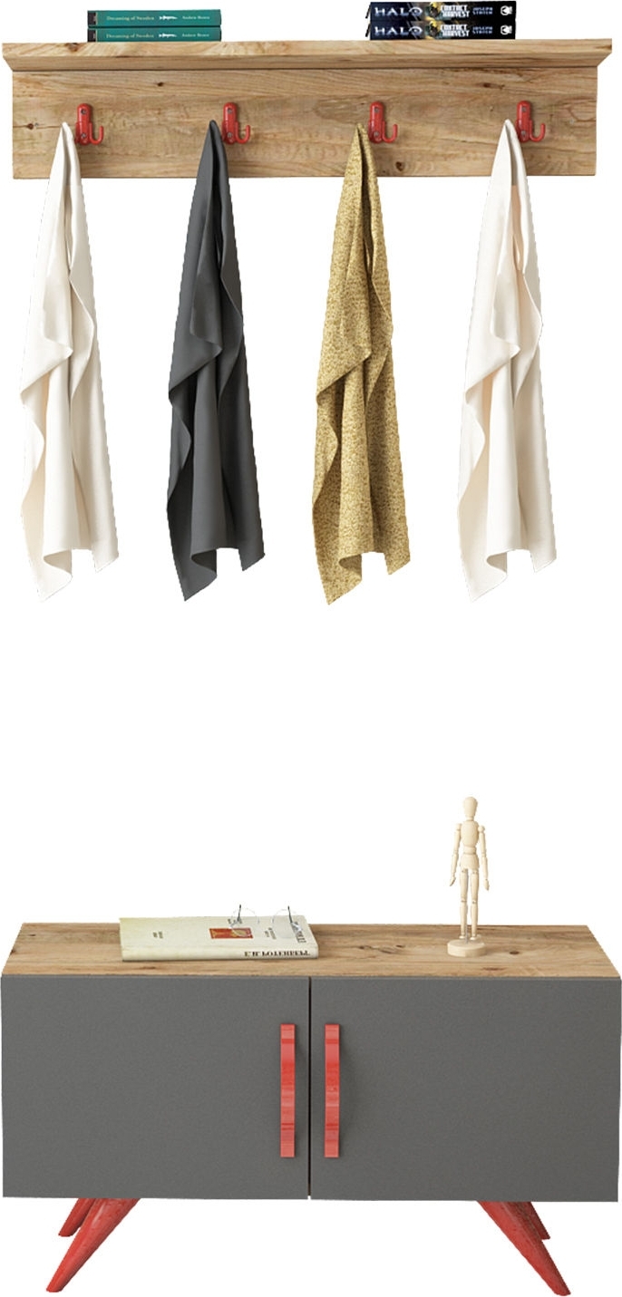 Eclair gangm�bel - Furu/antrasitt/r�d