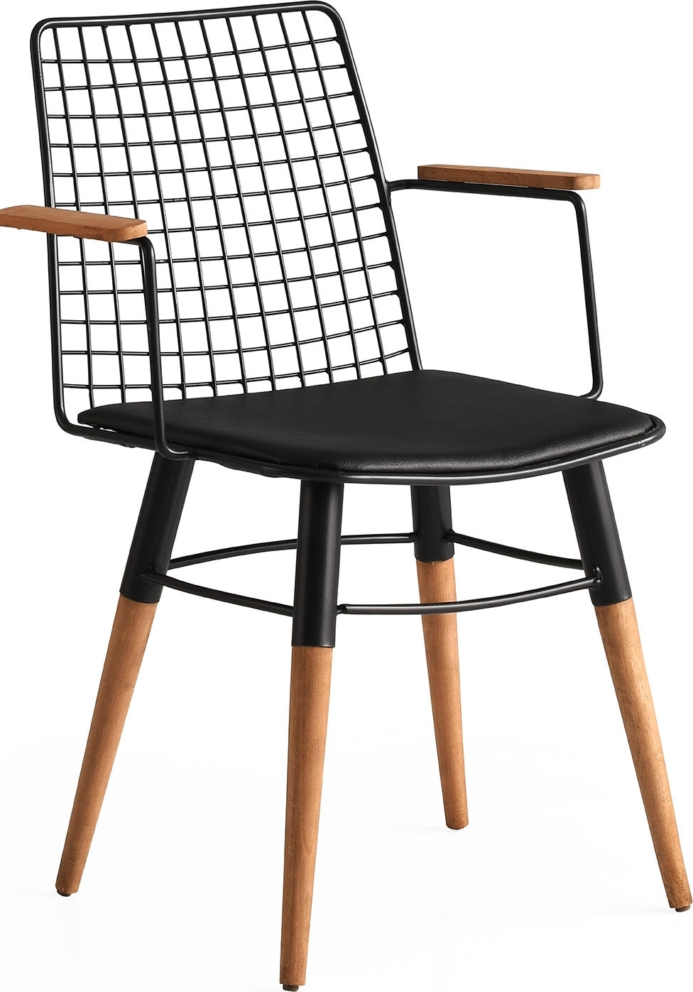 Trench stol - svart/valn�tt