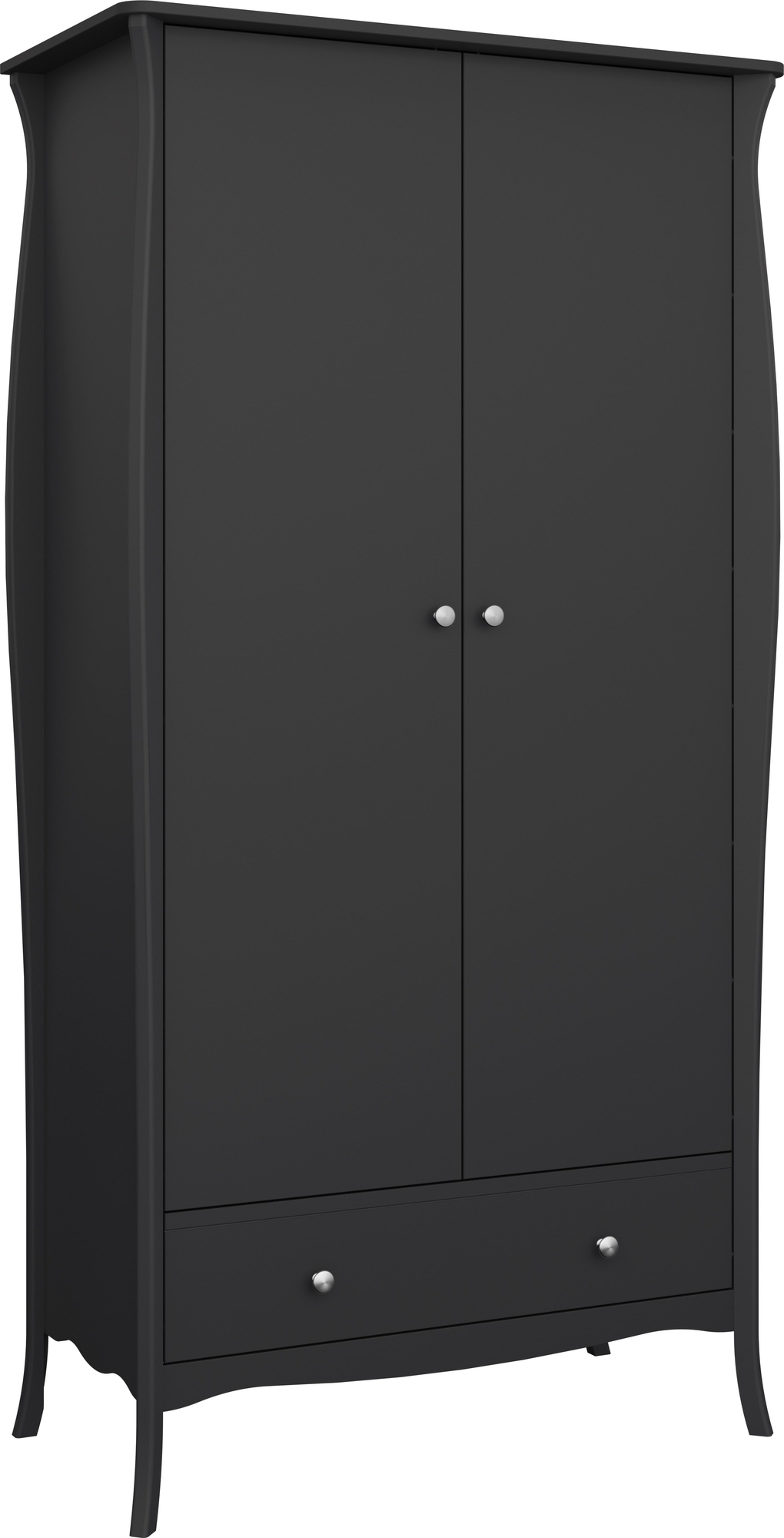 Barokk garderobe med 2 d�rer - Kaffe